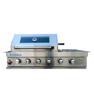 6-<b>Burner</b> Commercial Outdoor Built-In Stainless Steel BBQ Smoke With <b>Side</b> <b>Burner</b> KG-B4S Modern Stainless Steel BBQ Grill - Product Image 3