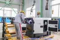 Générateurs diesel super silencieux de 135 kVA 108 kW alimentés par un moteur avec alternateur Stamford pour usage industriel
