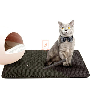 Zhicheng EVA <b>Cat</b> Litter Mat Rectangle Easy Clean For <b>Cats</b> - Product Image 1