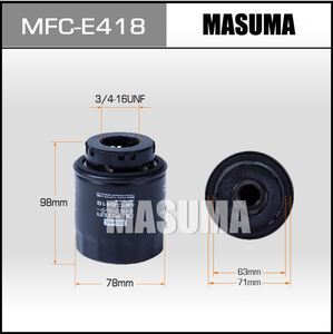 Filtro de Aceite de Nueva Generación MFC-E418 MASUMA con Eficiencia de Filtración del <span class=keywords><strong>99</strong></span>% para AUDI - Product Image 3