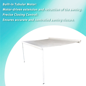 Auvent motorisé pour camping-car en alliage d'aluminium rétractable 480GSM PVC, plusieurs tailles disponibles pour camping-car, caravane, auvent latéral JDA - Product Image 4