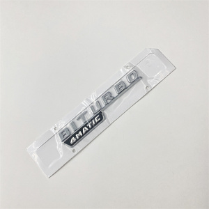 Insigne d'emblème latéral brillant <span class=keywords><strong>Biturbo</strong></span> <span class=keywords><strong>4MATIC</strong></span> STZT 1668176600 pour autocollants de carrosserie <span class=keywords><strong>Mercedes</strong></span>-BNEZ C43 W205 W204 GLC43 X253 GLE43 W167 - Product Image 3