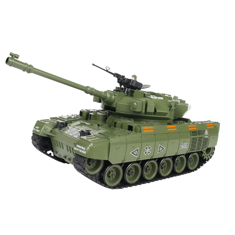 T-90A rc 장난감 자동차 1:18 고정밀 시뮬레이션 스케일 탱크 모델 2.4G 무선 원격 제어 어린이 선물