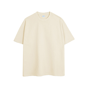 T-shirt surdimensionné en coton vierge T-shirt à col rond personnalisé de haute qualité avec logo imprimé pour homme - Product Image 1