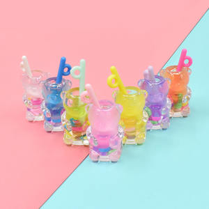 Abalorios de resina de colores variados con diseño de oso y fruta simulada para la fabricación de joyas, llaveros, pulseras, pendientes y colgantes de collar - Product Image 3