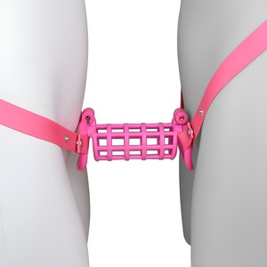 Jaula <span class=keywords><strong>de</strong></span> Castidad Masculina con Diseño <span class=keywords><strong>de</strong></span> Pájaro <span class=keywords><strong>de</strong></span> Doble Pezón, Resina 3D Integrada, con Cinturón Elástico Auxiliar - Product Image 6