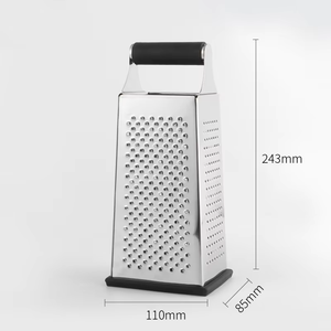 <span class=keywords><strong>Râpe</strong></span> à légumes <span class=keywords><strong>professionnelle</strong></span> en acier inoxydable 4 côtés <span class=keywords><strong>Râpe</strong></span> à boîte parfaite pour le fromage <span class=keywords><strong>parmesan</strong></span>, les légumes, le gingembre, passe au lave-vaisselle - Product Image 4