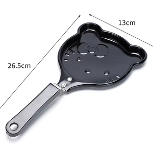 <span class=keywords><strong>Mini</strong></span>-poêles en forme d'animaux, poêle à œufs en forme de cœur DIY, double couche antiadhésive, alliage d'aluminium, poignée en bakélite, compatible gaz - Product Image 2