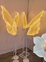Ailes de papillon lumineuses, autres décorations de mariage, support décoratif de papillon lumineux à LED pour fête de mariage
