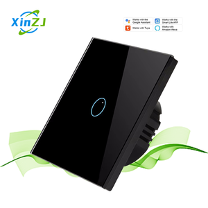 XZJ EU 투야용 1구 강화유리 220v 와이파이 <span class=keywords><strong>3</strong></span>방향 터치 패널 방수 10A/16A 호환 스마트 라이프 스마트 홈 스위치 - Product Image 1