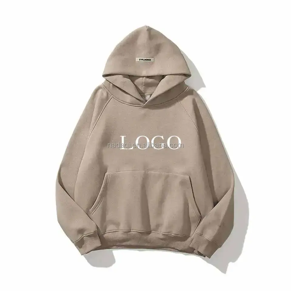 Clothing Manufacturers Plain Oversized Custom Hoodie Unisex Blank Heavyweight Cotton Men Sweatshirts 3D Puff Print Men's Hoodies