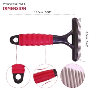 <span class=keywords><strong>Spazzola</strong></span> <span class=keywords><strong>per</strong></span> Toelettatura Animali Domestici, Pettine con Denti in Acciaio Inox <span class=keywords><strong>per</strong></span> Cani e Gatti - Product Image 2