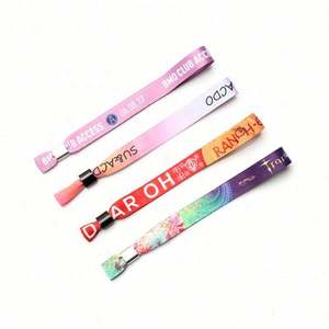 Bracelet en tissu imprimé éco-responsable recommandé, thème Amour, logo personnalisé, événements culturels, mode sportive, luxe, échantillon gratuit, breloque - Product Image 1