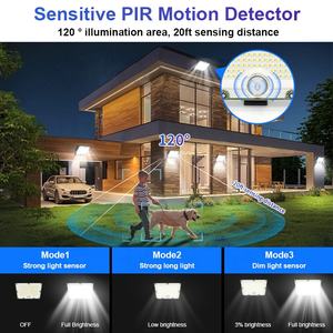 Hogar moderno Waterpoof Solar Foco Interior Exterior Polvo al amanecer Solar PIR Sensor <span class=keywords><strong>de</strong></span> movimiento Luces Estaca - Product Image 3