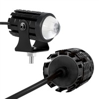 Feux LED TCYATO pour moto, mini phare de position, 12-80V universel, lumière jaune et blanche bicolore, accessoires