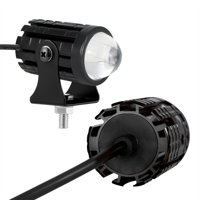 TCYATO Led Lights for Motorcycle Mini Running Light Headlight 12-80V Universal Yellow and White Dual Color Light Accessories