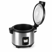 Cuiseur à riz commercial 30 tasses avec tension et prise personnalisées OEM ODM pour restaurants, cuisines et équipements hôteliers