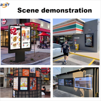Sistem Digital Signage Android Pintar yang Dapat Disesuaikan untuk Kontrol 3D/Menu/Jalan untuk Toko Ritel, Restoran, Tempat Parkir-40-55 inci Animasi