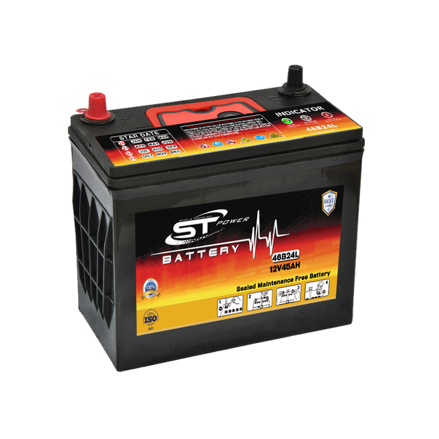 12V 45Ah N45 46B24L 55B24L Lead Acid High Quality Best Price Long Life Maintenance Free Car Battery