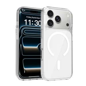 Funda Magnética Transparente para Teléfono con Soporte Plegable para la Serie 17-13 |   Funda Transparente Antigolpes - Product Image 1