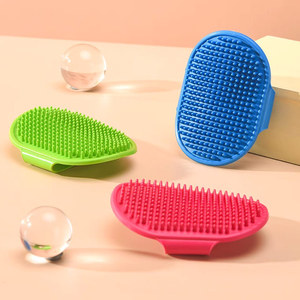 Vente directe d'usine, brosse à main pour chien en caoutchouc écologique de haute qualité, améliore l'hygiène - Product Image 1
