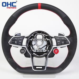 Leather Steering Wheel Upgrade for Audi Rs Rs3 <strong>Rs7</strong> A3 A4 A5 A7 Q7 Tt Tts R8 Steering Wheel Carbon Fiber <strong>LED</strong> Ohc Motors - Product Image 3