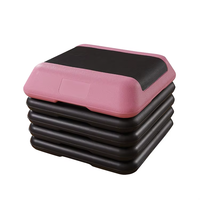 Plataforma de Step Multifuncional de HDPE para Ejercicios Aeróbicos en Casa, Plataforma de Step Resistente para Ejercicios Cardiovasculares y Musculación
