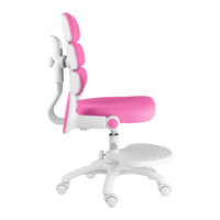 Chaise d'étude intelligente pour enfants en gros, rose et bleue, mobilier de salle à manger à domicile, chaise ergonomique pivotante en métal réglable en hauteur pour la croissance des enfants