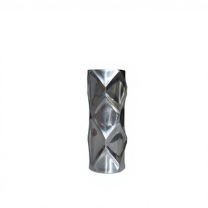 Pot de fleurs en métal poli brillant pour plantes artificielles, vases faits à la main, présentoir de table, accessoires de table pour chambre à coucher et salon - Product Image 1