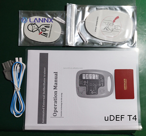 LANNX uDEF T4, desfibrilador <span class=keywords><strong>DE</strong></span> EMERGENCIA AED <span class=keywords><strong>de</strong></span> <span class=keywords><strong>primeros</strong></span> <span class=keywords><strong>auxilios</strong></span> externo para automóvil, entrenador, desfibrilador cardíaco, taladro, entrenador médico Aed - Product Image 6