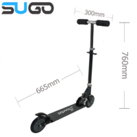 Trottinette pliable légère pour enfants, hauteur réglable, 2 roues, frein à pied sécurisé pour enfants