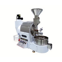 Honhill — rôtissoire industriel à café au gaz, 100%, goût turque, 2 kg, ensemble de machine à café, couleur ambre noir
