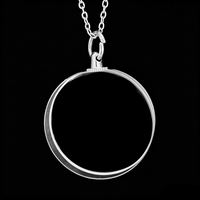 Collier en cristal K9 vierge personnalisable pour gravure laser, forme ronde, en verre, idéal pour cadeau, vente en gros à prix abordable