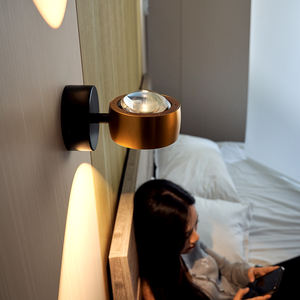 مصباح جداري LED دوار بتصميم ألماني حديث قابل للتعتيم، إضاءة داخلية للفنادق وغرف المعيشة وغرف النوم وجانب السرير - Product Image 3