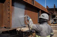 Revêtement liquide bicomposant Wolong, apprêt époxy riche en zinc à 80 %, force de coulage galvanique maximale au zinc pour ponts et éoliennes