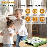 Radio Mp3 Stereo Portabel Grosir, Speaker Musik Desainer Profesional Mini Transparan Keren untuk Anak, Pemutar CD di Rumah