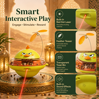 Jouet interactif pour chat, motif dessin animé mignon, distributeur de friandises, en PP/ABS, design compact et léger, livraison rapide mondiale
