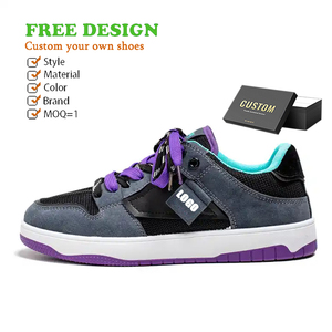 Nouvelles <span class=keywords><strong>chaussures</strong></span> décontractées pour homme Dunes 2023, basses, à lacets, en PU, semelle extérieure en caoutchouc, baskets pour femme, logo personnalisé - Product Image 1