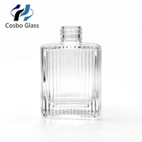 Bouteille en verre épais de 100 ml pour diffuseur d'aromathérapie et de bâtonnets, avec bouchon à vis et design personnalisé sérigraphié