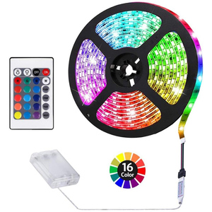 IP65 Waterproof <b>RGB</b> COB LED Strip Light App/WiFi Remote <b>Control</b> Battery Powered High CRI 80 Plastic Body Lighting Light Strings - Product Image 1