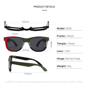 2024 nuances en bois planche à roulettes lunettes de soleil pour hommes nouveauté logo personnalisé lunettes de soleil écologique recyclé en vrac bois lunettes de soleil - Product Image 6