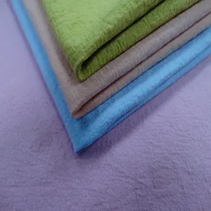 Telas tejidas teñidas de hilo de algodón 100% de peso medio de Color sólido de diseño personalizado para abrigos