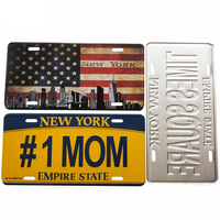 Prezzo del produttore numero di targa in alluminio anodizzato USA souvenir personalizzati firma targa auto di New York