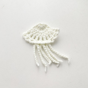 Breloques Appliquées Série Océan au Crochet, Charmes de Sac et Décorations Suspendues, Ornements Souples pour Vêtements, Idéales pour Veste, Chapeau, Écharpe, Sac Fourre-tout - Product Image 6