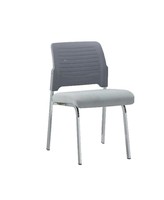 Chaise de conférence ergonomique empilable personnalisée OEM avec dossier coulissant en plastique et siège en mousse multicolore pour réunions de bureau