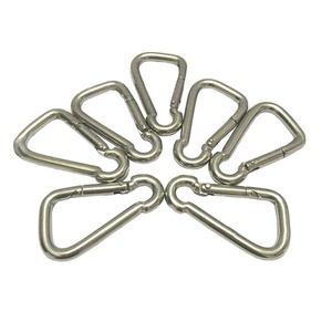 Acier inoxydable 316 Marine ressort crochet mousqueton fileté douille de sécurité arrêt 80x8mm mousqueton Yacht bateau matériel accessoires - Product Image 6