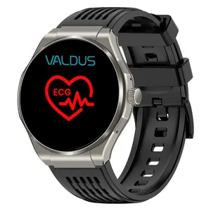 Valdus Ecg Gezondheid Smartwatch Meet Straling Womens Gezondheidsherinnering Hartslag Alarm Ip65 Ve35 Proround Screen Smart Watch