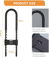 Superbsail Cadenas antivol en alliage de zinc en forme de U à 4 chiffres pour moto, vélo, scooter – Accessoires de cyclisme extérieur