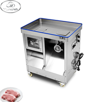 Nouvelle hacheuse à viande commerciale à double moteur haute puissance 1800W, trancheuse, ensemble de lames détachables et tête de broyage, démontage rapide