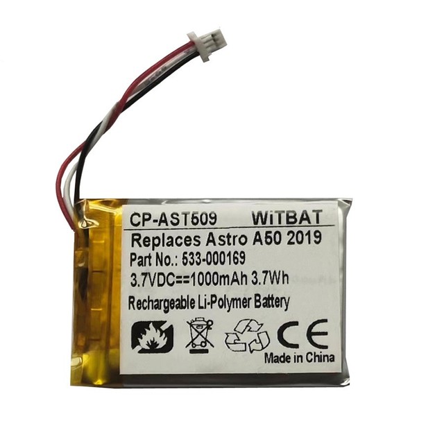 Li-po Battery 533-000191 for Astro A50 2019 Gaming Headset Battery